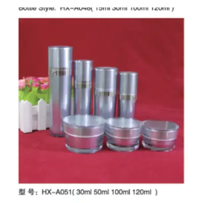 Bộ chai + hũ acrylic bạc tím HX-A051 – mã NXT1630