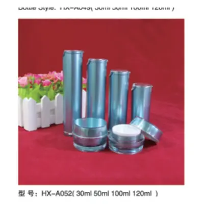 Bộ chai + hũ acrylic xanh ngọc ánh kim HX-A052 – mã NXT1634