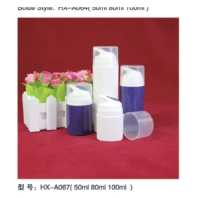Bộ chai hút chân không acrylic trắng / tím HX-A067 – mã NXT1642