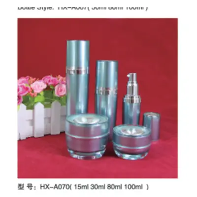 Bộ chai + hũ acrylic xanh ngọc HX-A070 – mã NXT1645