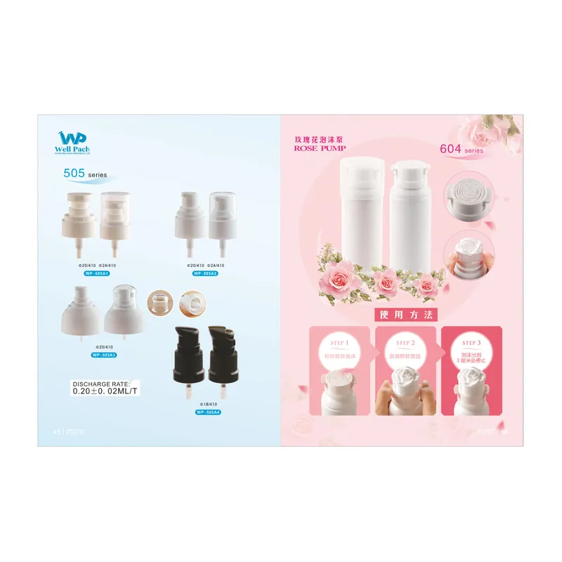 Vòi bơm kem series 505/604 chai hút chân không – mã NXV0067
