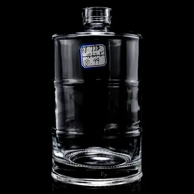 Chai rượu thủy tinh trụ tròn vai ngang miệng rộng 800ml – mã NXW0012
