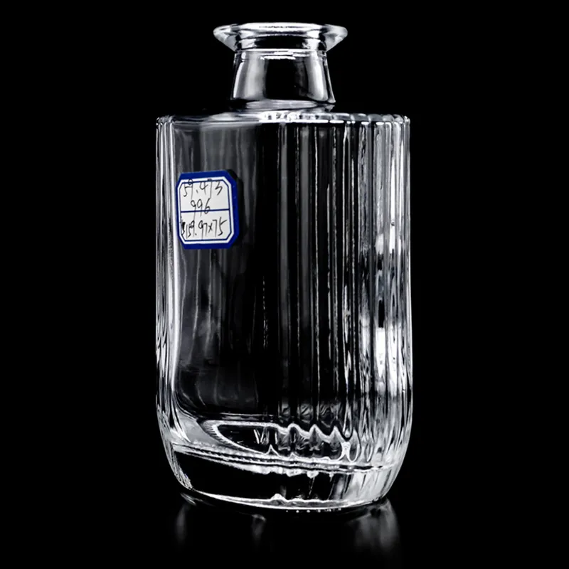 Chai rượu thủy tinh trụ sọc dọc 500ml – mã NXW0034