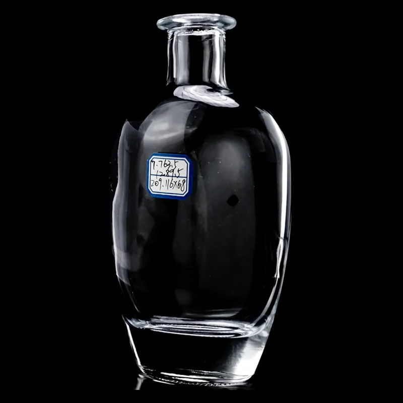 Chai rượu thủy tinh dẹt oval 500ml – mã NXW0074