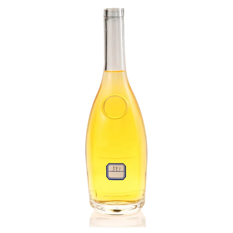 Chai rượu thủy tinh dáng giọt cổ dài vòng nổi 600ml – mã NXW0094
