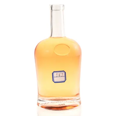 Chai rượu thủy tinh dẹt vai tròn ô tròn 750ml – mã NXW0110
